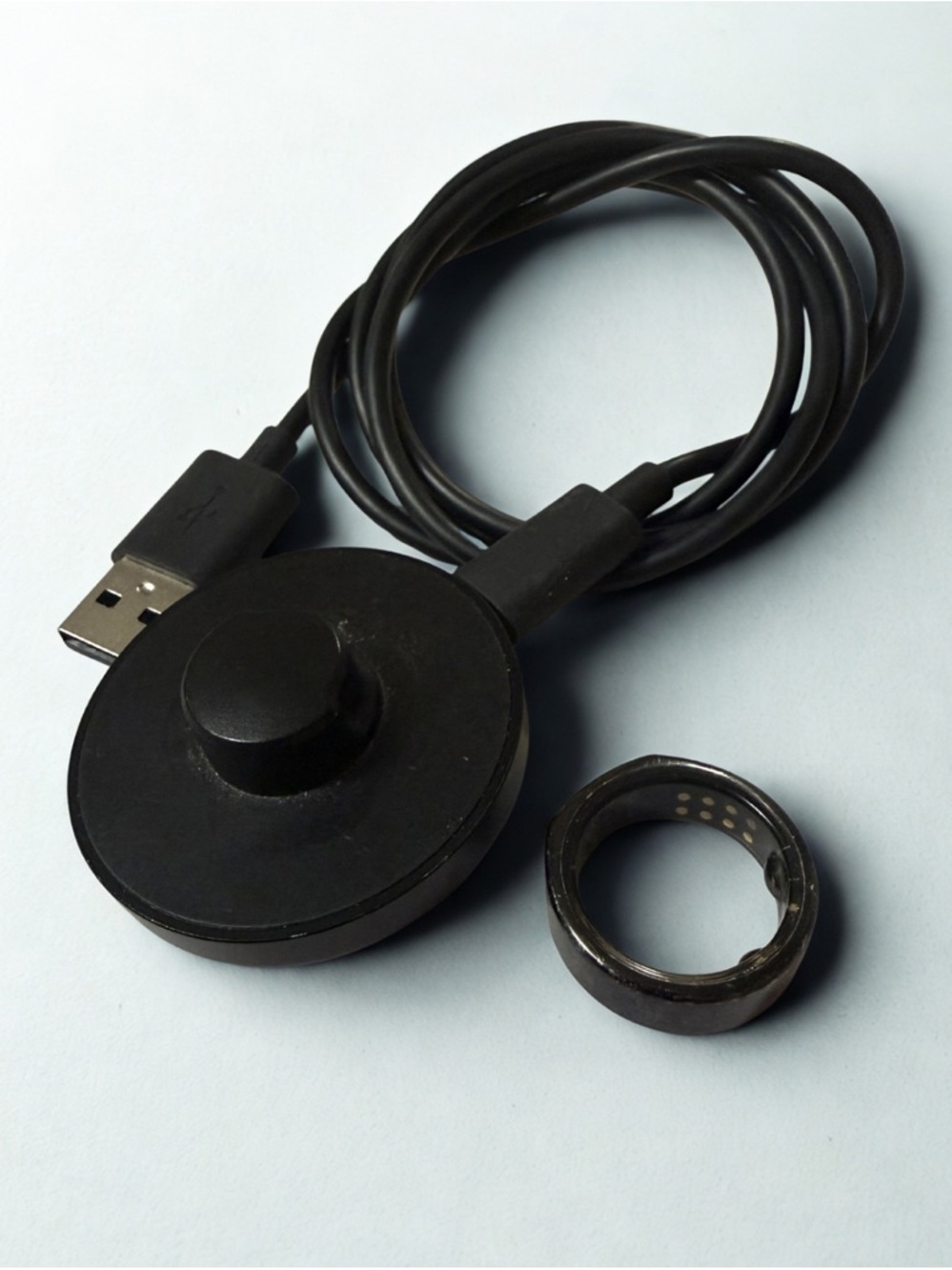 Oura Ring and Charger - Gen 3, Heritage, Black, Size 9